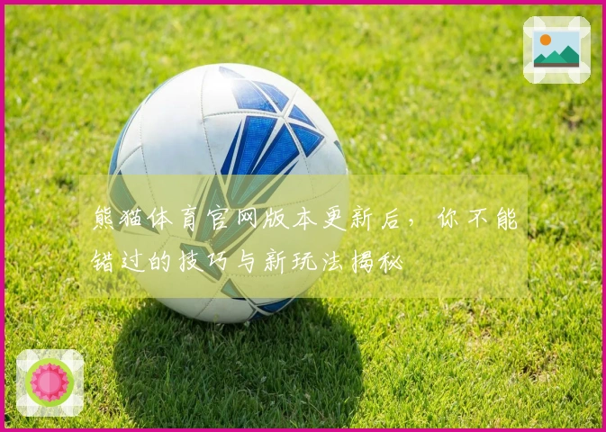 熊猫体育官网版本更新后，你不能错过的技巧与新玩法揭秘